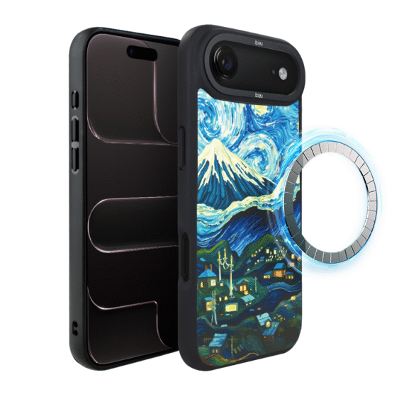 Etui do iPhone Air IBIZU DropGuard Matt z MagSafe, Van Gogh, gwieździsta noc6