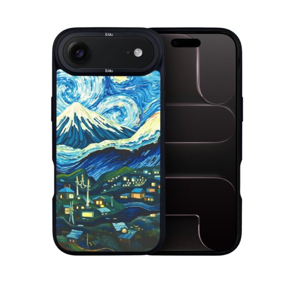 Etui do iPhone Air IBIZU DropGuard Matt z MagSafe, Van Gogh, gwieździsta noc7
