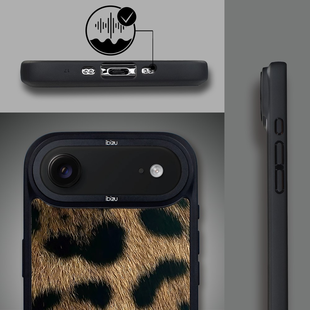 Etui do iPhone Air IBIZU DropGuard Matt z MagSafe, Zew Natury, Lampart1