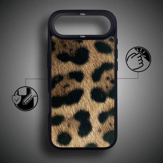 Etui do iPhone Air IBIZU DropGuard Matt z MagSafe, Zew Natury, Lampart5