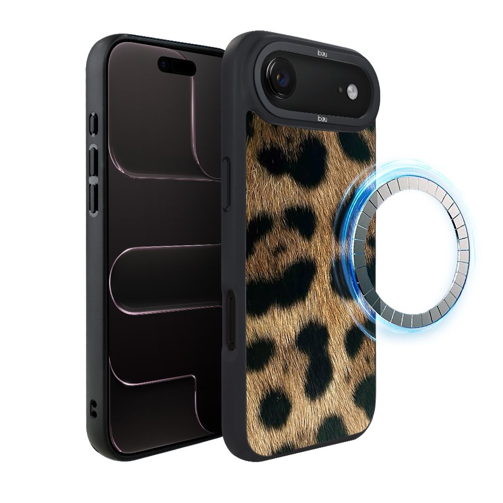 Etui do iPhone Air IBIZU DropGuard Matt z MagSafe, Zew Natury, Lampart