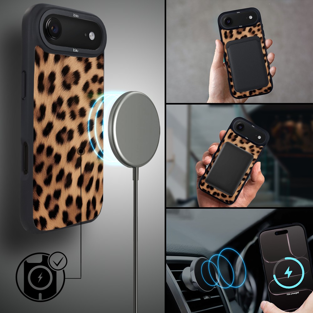 Etui do iPhone Air IBIZU DropGuard Matt z MagSafe, Zew Natury, Pantera4