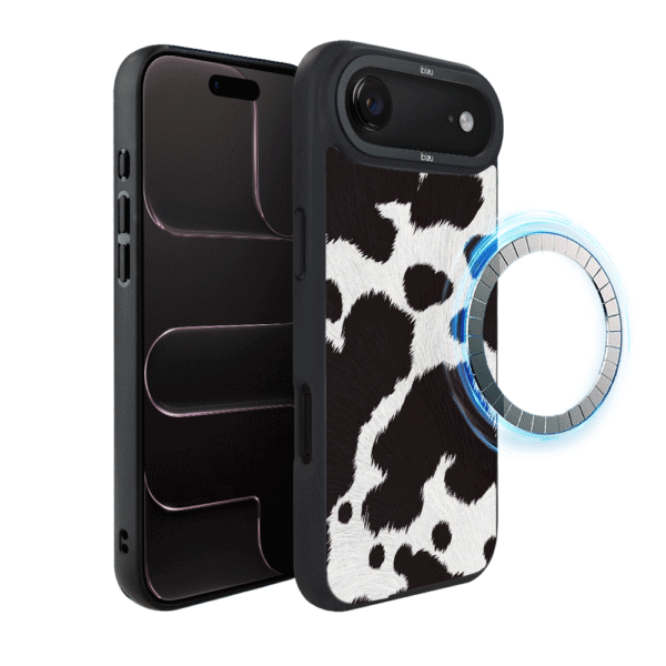 Etui do iPhone Air IBIZU DropGuard Matt z MagSafe, Zew Natury, Polska krowa