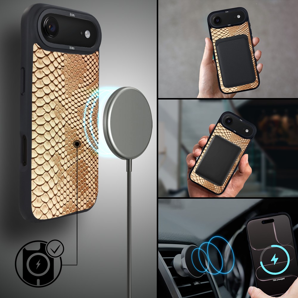 Etui do iPhone Air IBIZU DropGuard Matt z MagSafe, Zew Natury, Wąż4