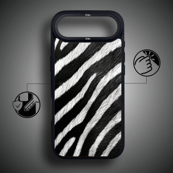 Etui do iPhone Air IBIZU DropGuard Matt z MagSafe, Zew Natury, Zebra1