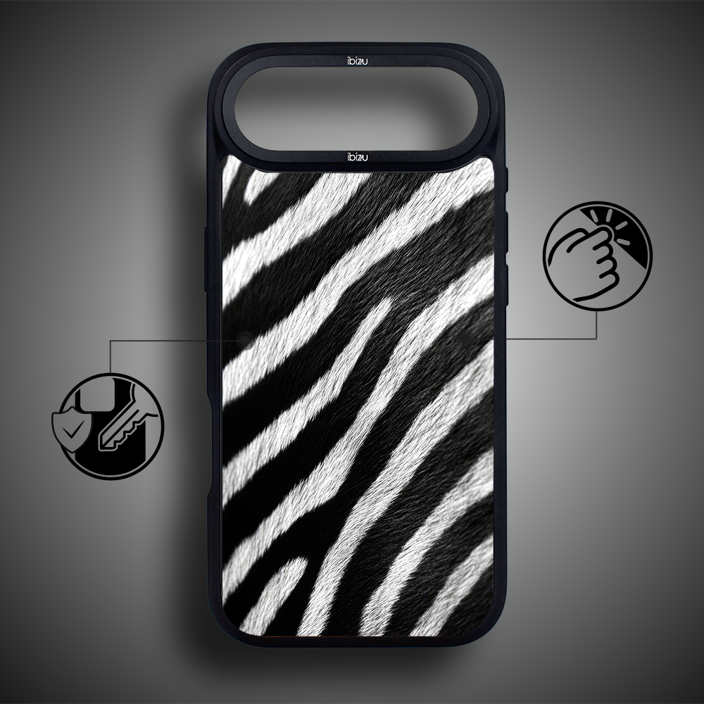 Etui do iPhone Air IBIZU DropGuard Matt z MagSafe, Zew Natury, Zebra1
