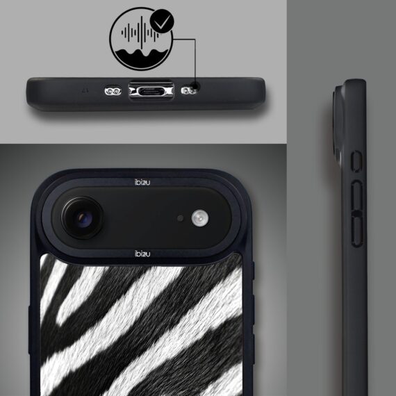 Etui do iPhone Air IBIZU DropGuard Matt z MagSafe, Zew Natury, Zebra2