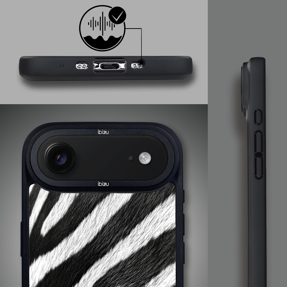 Etui do iPhone Air IBIZU DropGuard Matt z MagSafe, Zew Natury, Zebra2