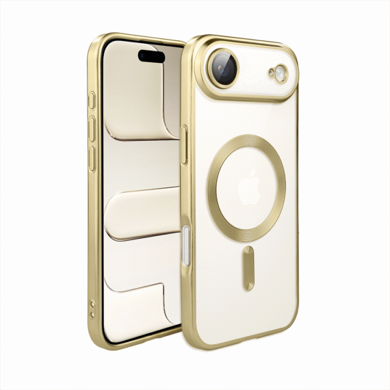 Etui do iPhone Air MagSafe Luxury Protect przeźroczyste, z osłoną aparatu, Titanium Finish, złote Obszar kompozycji 1