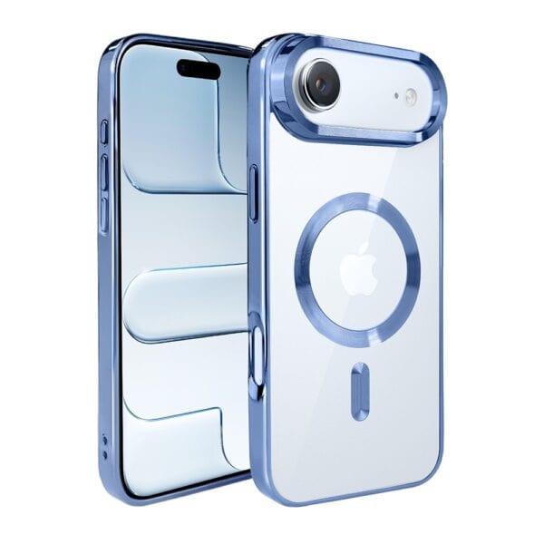 Etui do iPhone Air MagSafe Luxury, przeźroczyste, niebieskie