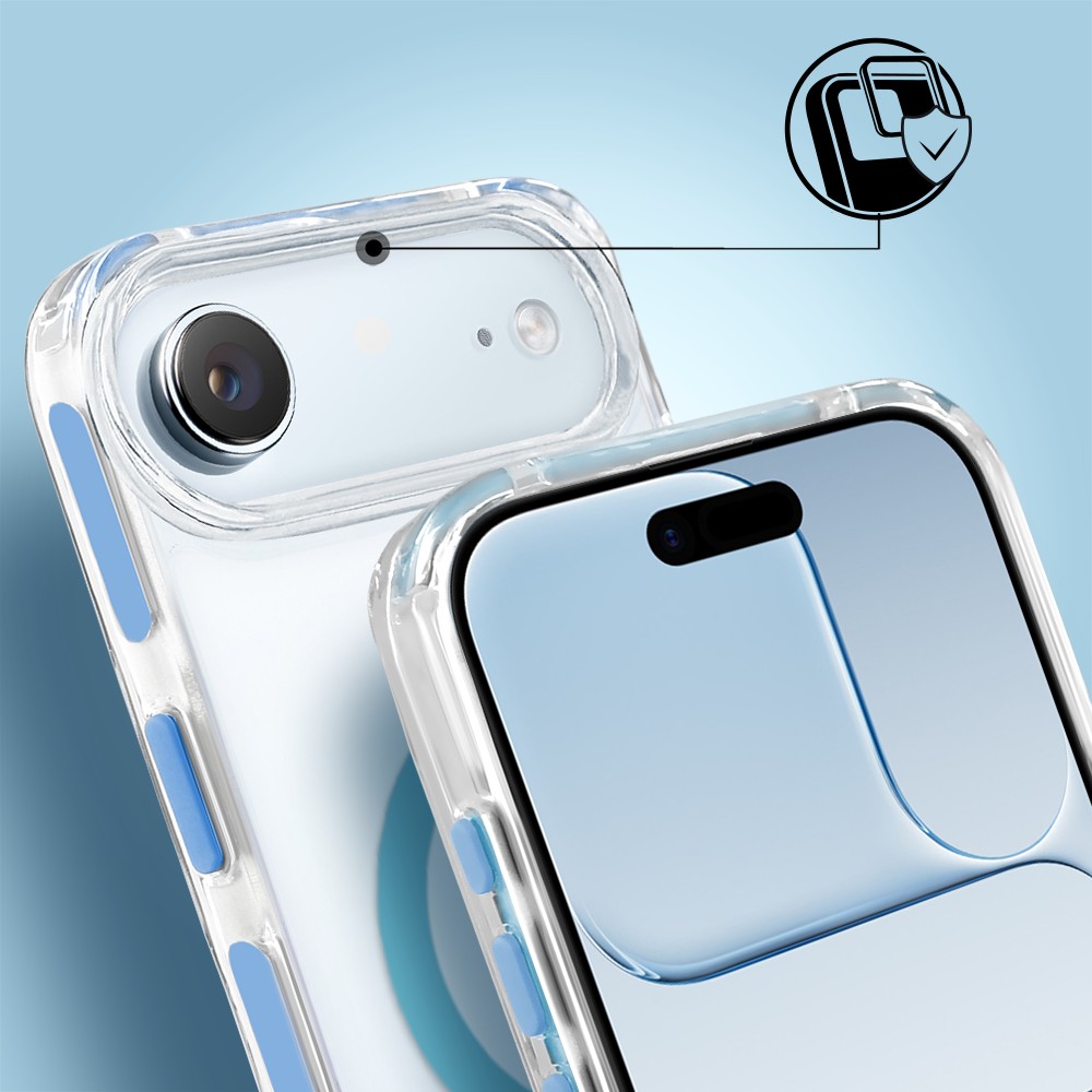 Etui do iPhone Air, MagSafe, ze smyczą, na ramię, crossbody, niebieskie (7)