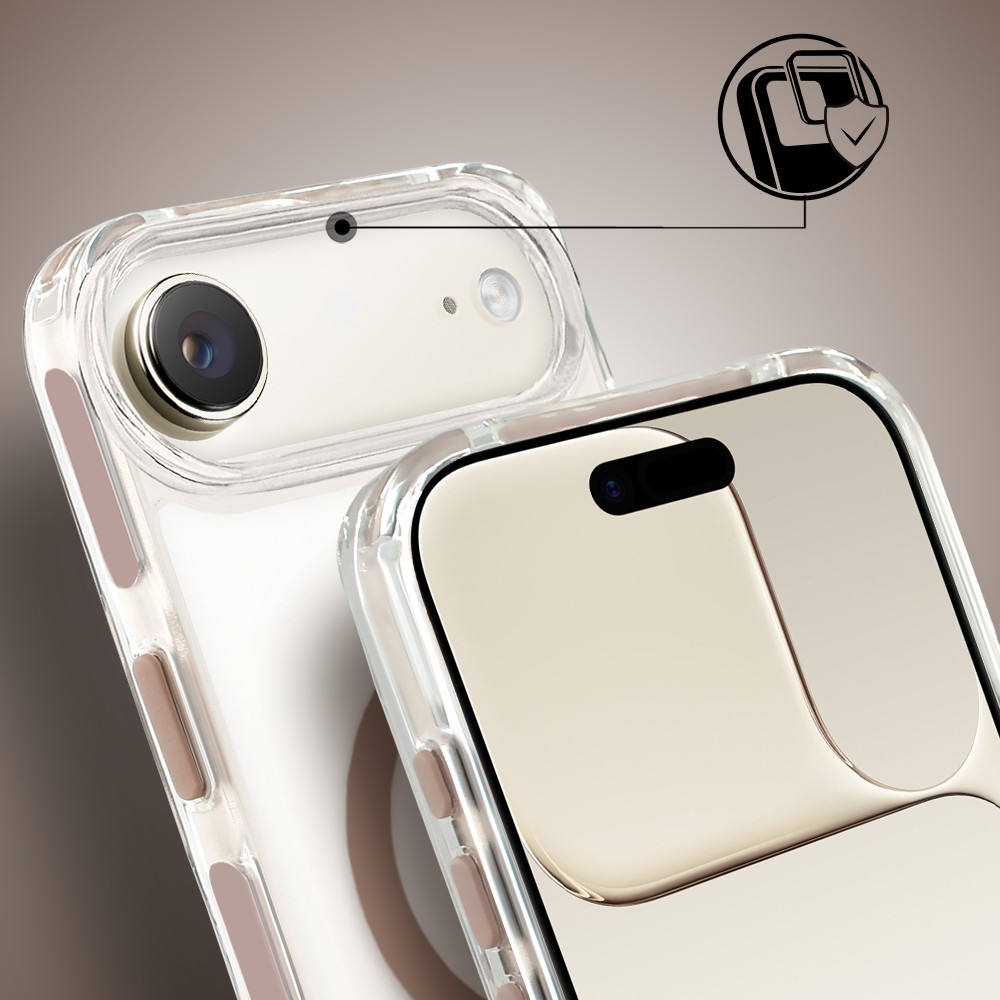 Etui do iPhone Air, MagSafe, ze smyczą, na ramię, crossbody, pustynny tytan (3)