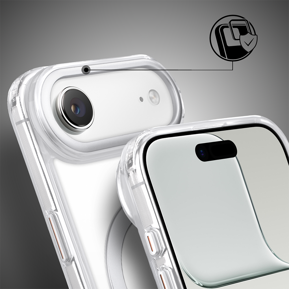 Etui do iPhone Air Metal Clear Cam MagSafe Stand z podstawką, twarde, przeźroczyste (1)