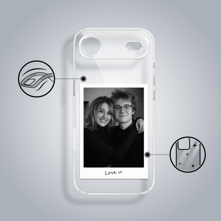 Etui do iPhone Air, Polaroid z własnym zdjęciem, upominek na prezent, przeźroczyste (1)
