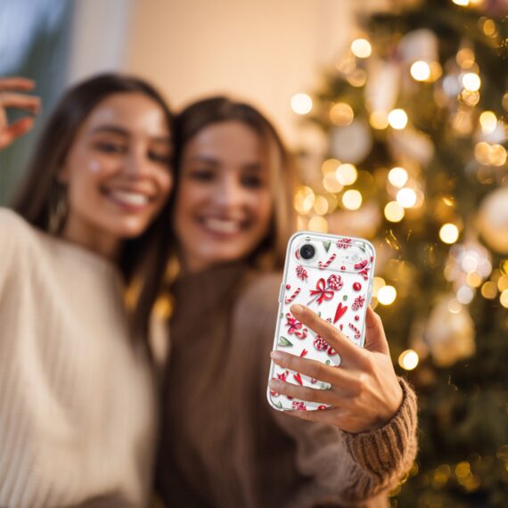 Etui do iPhone Air, cukierki świąteczne, przeźroczyste17Air-5