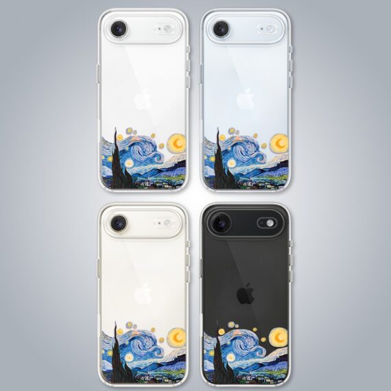 Etui do iPhone Air, obraz Van Gogh, przeźroczyste (1)