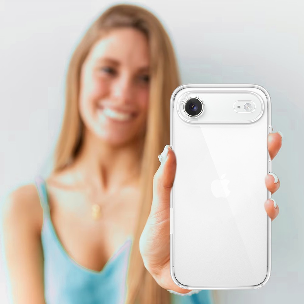 Etui do iPhone Air silikonowe, transparentne z osłoną aparatu (2)