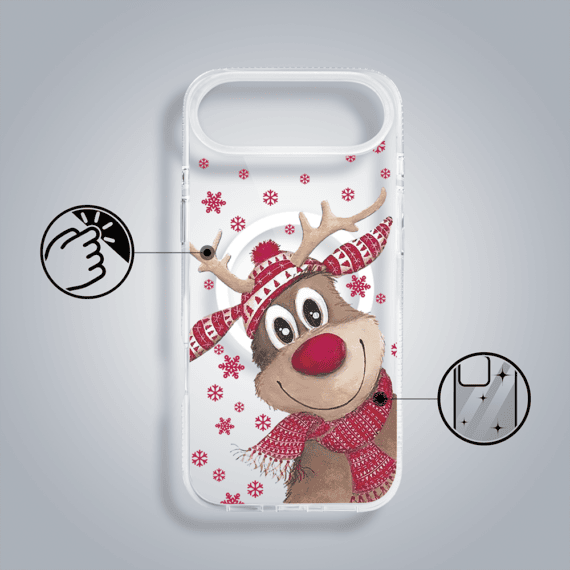 Etui-do-iPhone-Air-z-MagSafe-Merry-Christmas-swiateczny-nadruk-renifer-przezroczyste-4