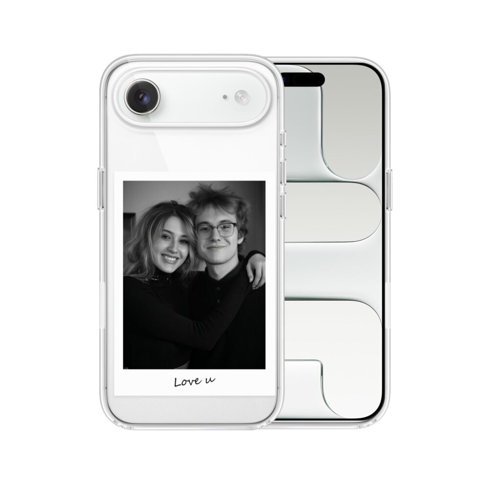 Etui do iPhone Air z MagSafe, Polaroid z własnym zdjęciem, upominek na prezent, przeźroczyste (1)
