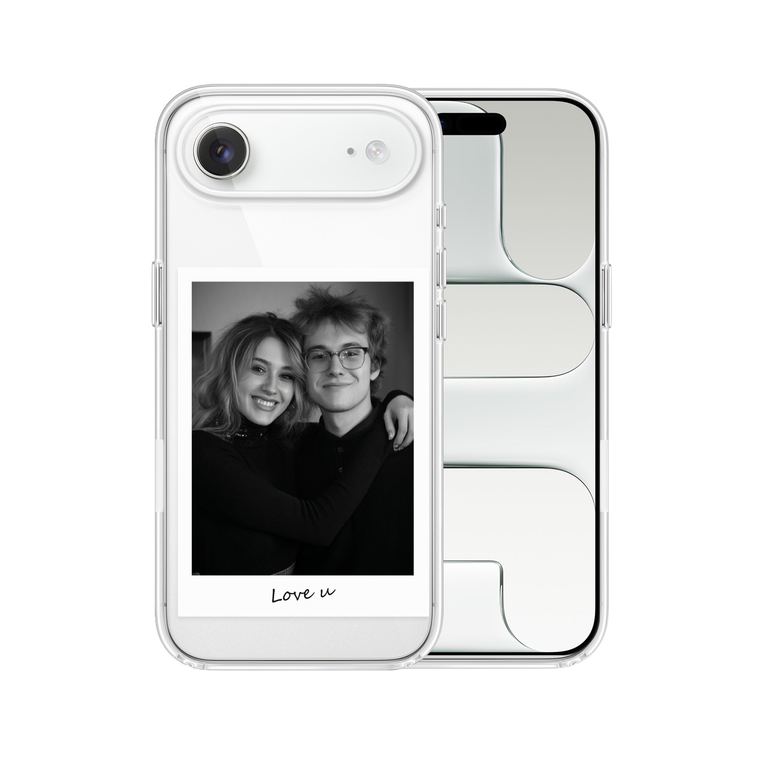 Etui do iPhone Air z MagSafe, Polaroid z własnym zdjęciem, upominek na prezent, przeźroczyste