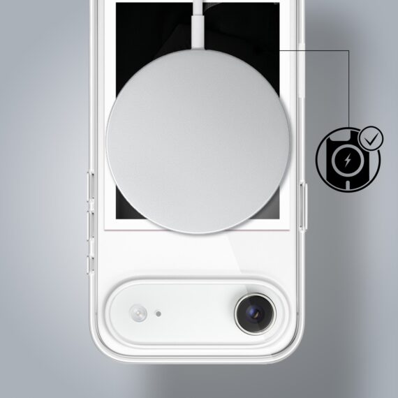 Etui do iPhone Air z MagSafe, Polaroid z własnym zdjęciem, upominek na prezent, przeźroczyste (4)