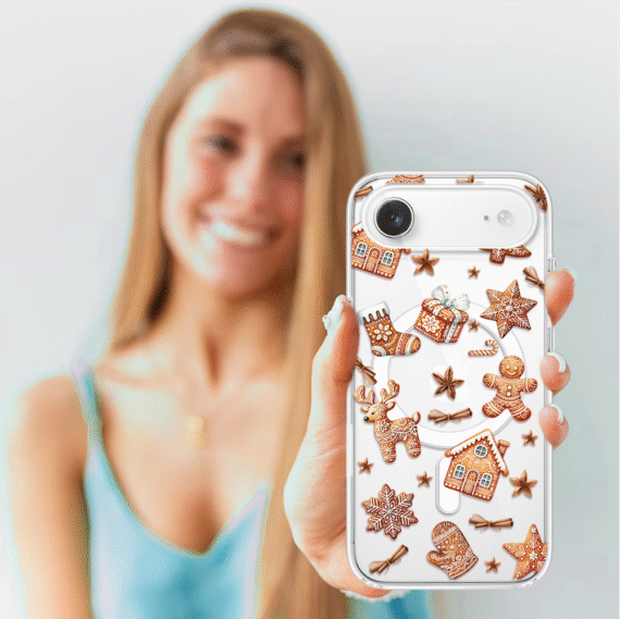 Etui do iPhone Air z MagSafe, magia pierniczków, przeźroczyste4