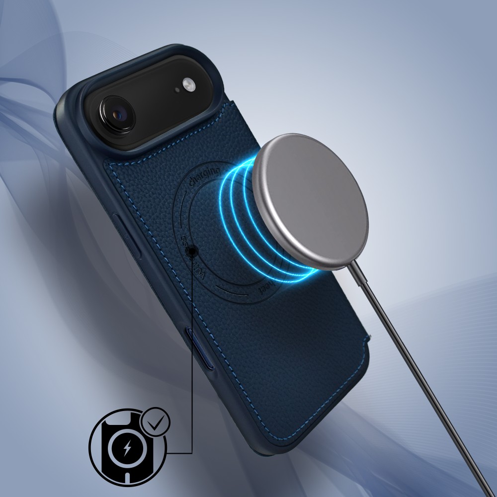 Etui do iPhone Air z klapką Solid MagSafe Book, typu książka, granatowe (1)