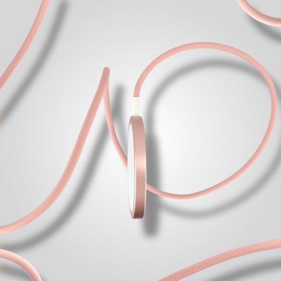 Ładowarka magnetyczna do MagSafe iPhone 17:16:15:14:13:12 (Mini:Plus:Pro:Pro Max) Qi 15W, różowa Artboard 4
