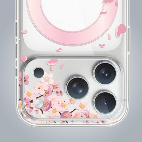 Zestaw etui do iPhone 17 Pro, szkło na aparat, power bank, kwiat wiśni3 Zestaw etui do iPhone 17 Pro, szkło na aparat, power bank, kwiat wiśni3