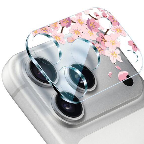 Zestaw etui do iPhone 17 Pro, szkło na aparat, power bank, kwiat wiśni4 Zestaw etui do iPhone 17 Pro, szkło na aparat, power bank, kwiat wiśni4