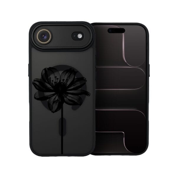 Etui do iPhone Air Color Flush z MagSafe, z osłoną aparatu, czarny kwiat, czarne