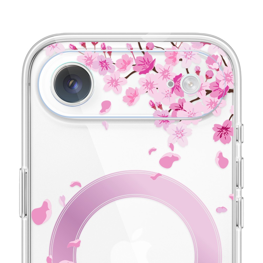 iPhone Air pełne szkło hartowane na cały aparat, kamerę, kwiat wiśni5