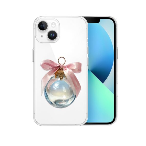 Etui do iPhone 13, Przytulne święta, Kryształowa bombka, przeźroczyste2