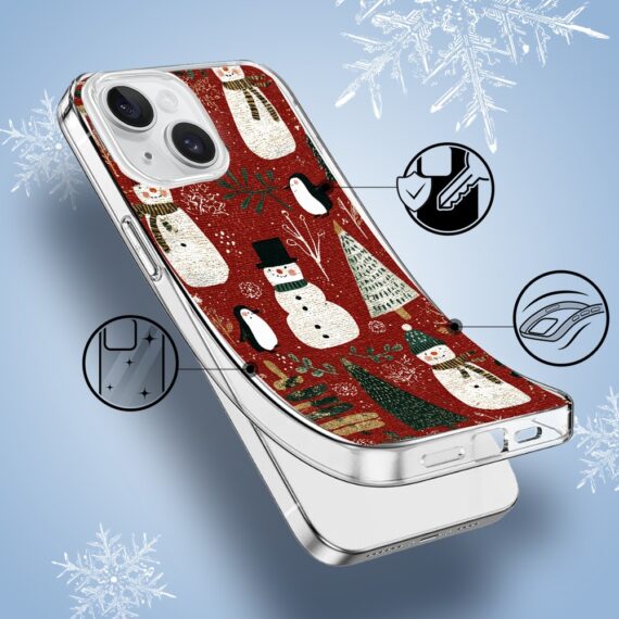 Etui do iPhone 13, Przytulne święta, Rustykalna świąteczna kraina1