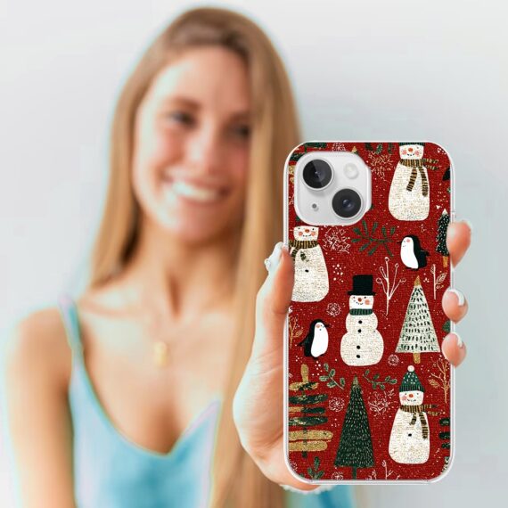 Etui do iPhone 13, Przytulne święta, Rustykalna świąteczna kraina3