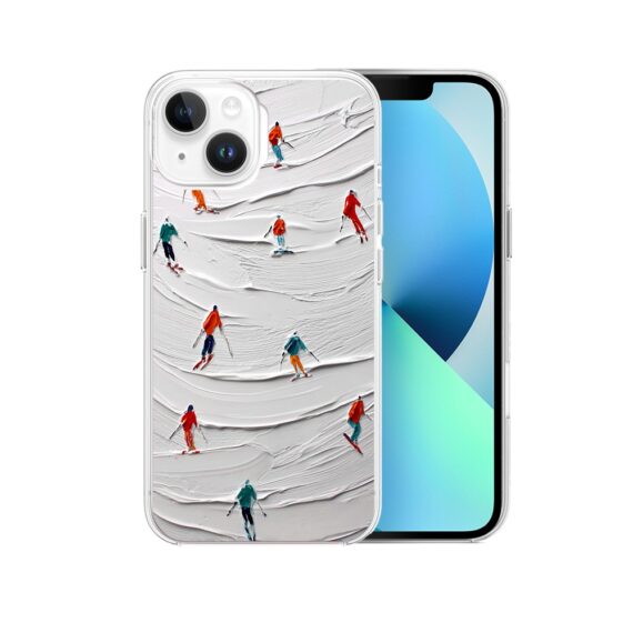 Etui do iPhone 13, Zimowa Magia, Narciarski obraz2