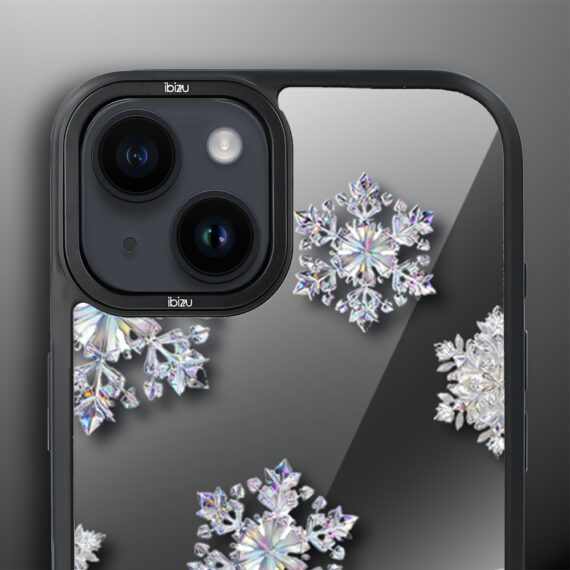 Etui do iPhone 14 Plus IBIZU DropGuard Matt z MagSafe, Zimowa magia, Królewskie płatki śniegu ip 14-5