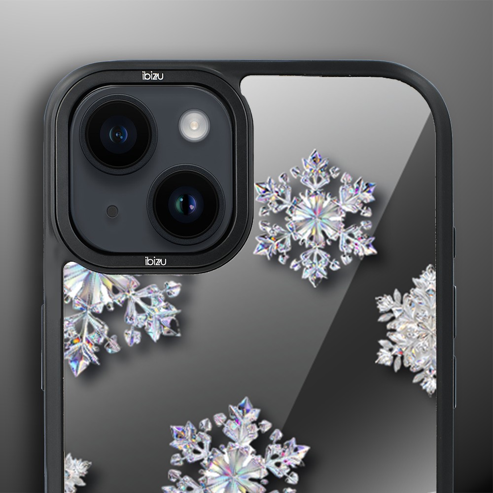 Etui do iPhone 14 Plus IBIZU DropGuard Matt z MagSafe, Zimowa magia, Królewskie płatki śniegu ip 14-5