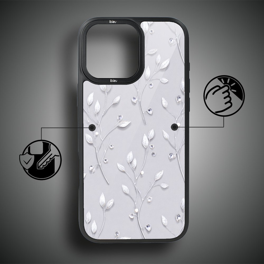 Etui do iPhone 14 Pro Max IBIZU DropGuard Matt z MagSafe, Zimowa magia, Lodowe kwiaty ip 14 pro-7