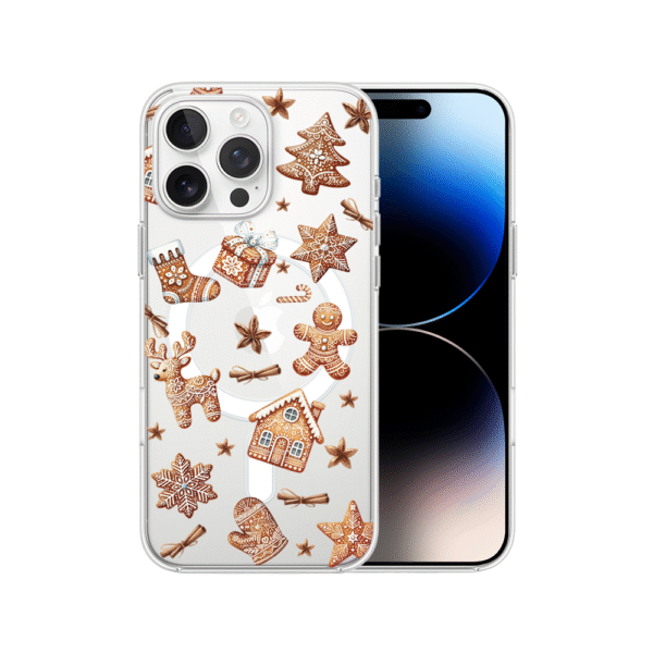 Etui do iPhone 14 Pro Max z MagSafe, magia pierniczków, przeźroczyste 14 proEtui do iPhone 14 Pro Max z MagSafe, magia pierniczków, przeźroczyste