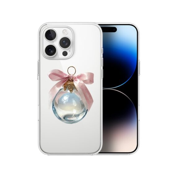 Etui do iPhone 14 Pro, Przytulne święta, Kryształowa bombka, przeźroczyste7