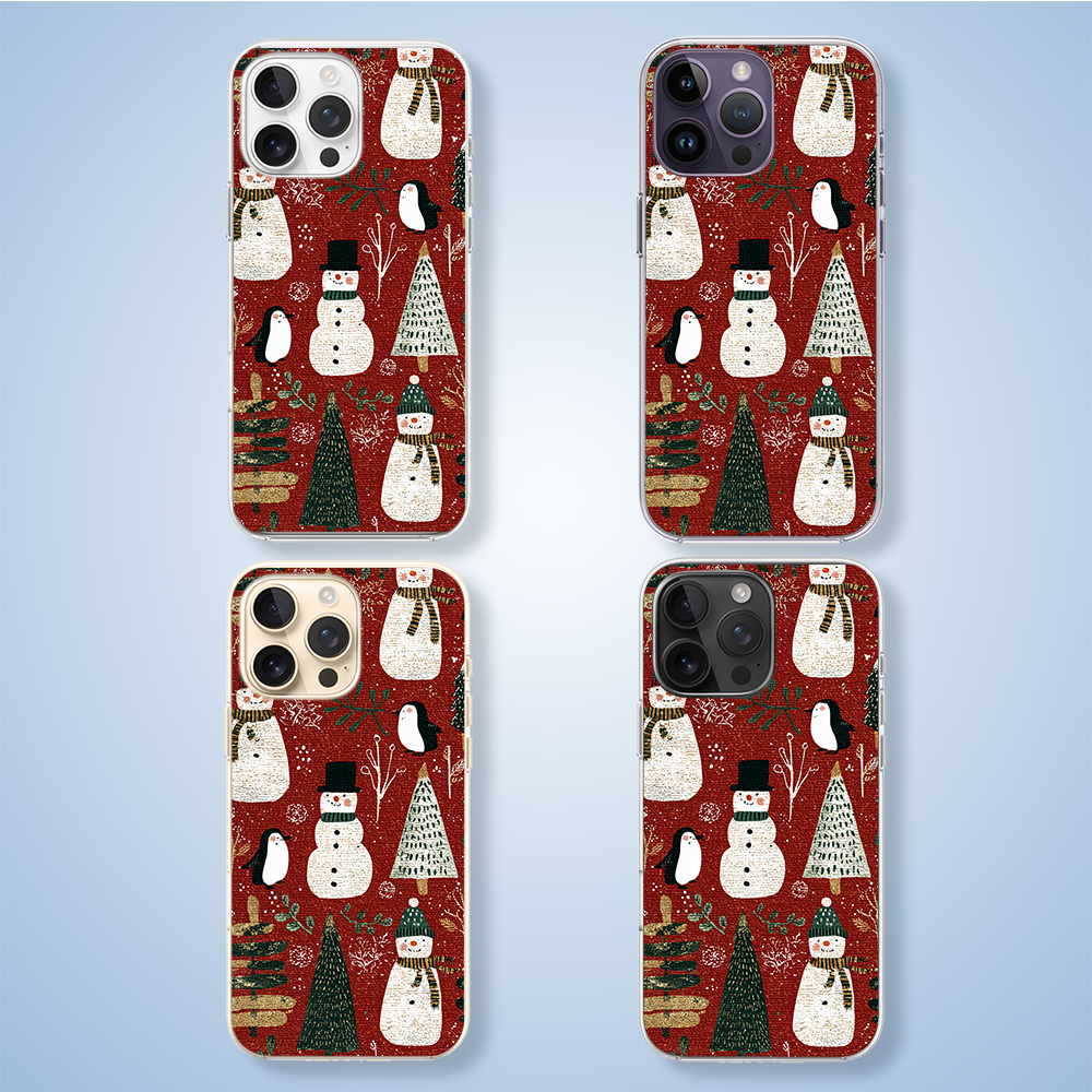 Etui do iPhone 14 Pro z MagSafe, Przytulne święta, Rustykalna świąteczna kraina2