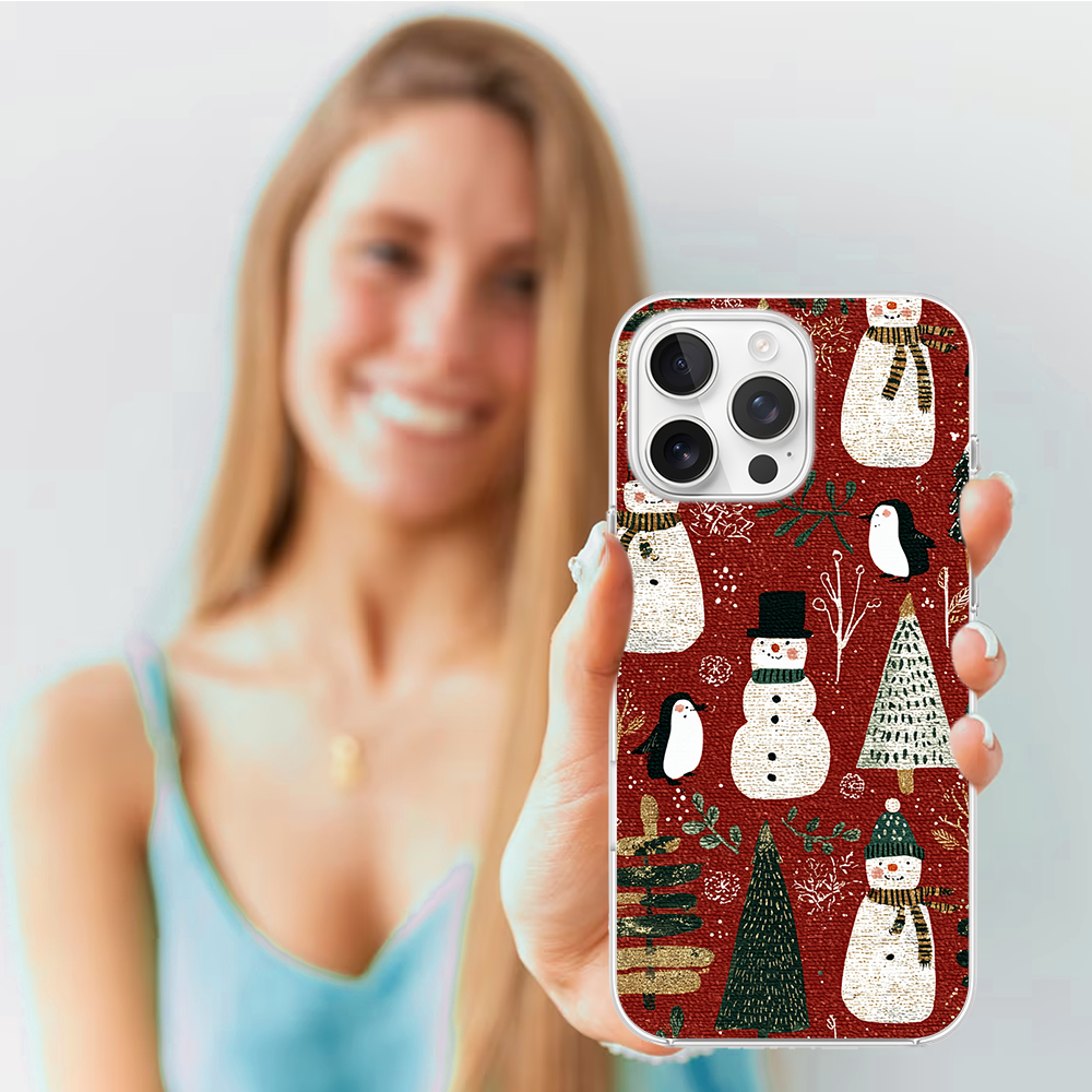 Etui do iPhone 14 Pro z MagSafe, Przytulne święta, Rustykalna świąteczna kraina4