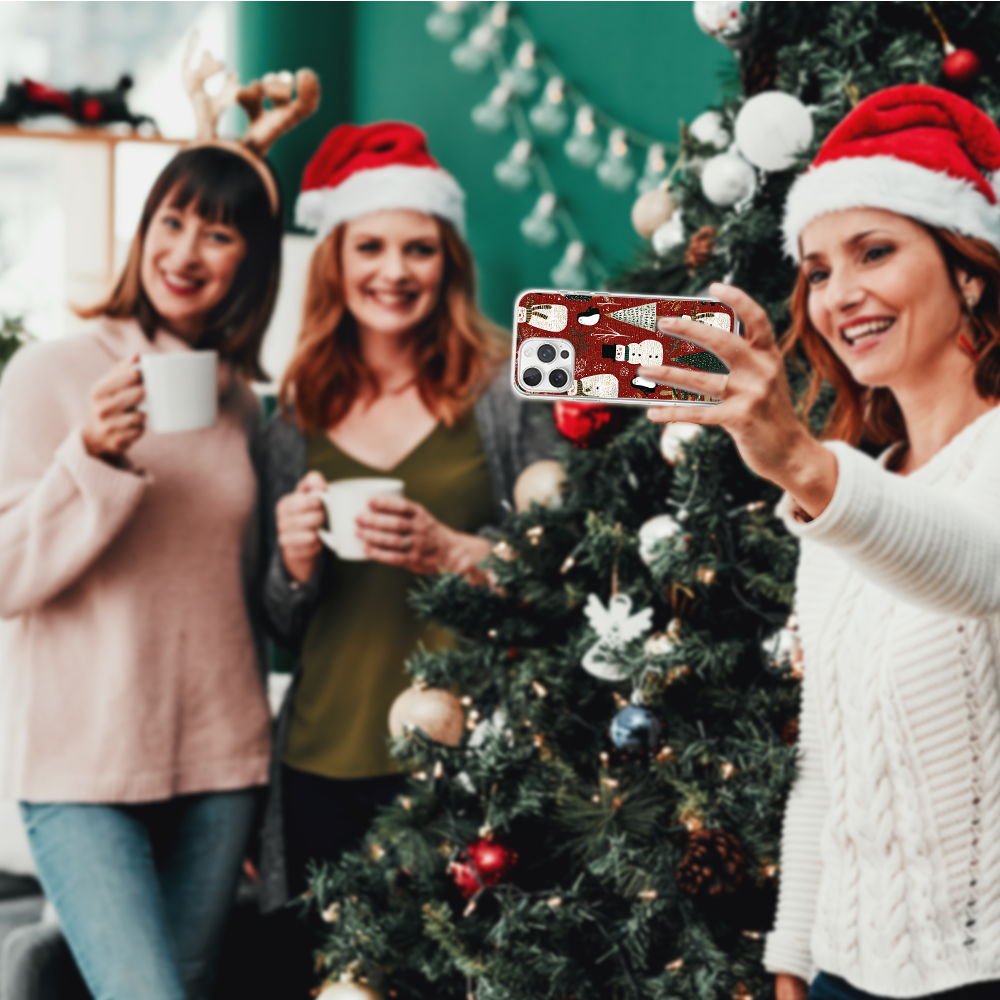 Etui do iPhone 14 Pro z MagSafe, Przytulne święta, Rustykalna świąteczna kraina6