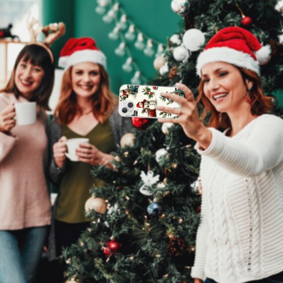 Etui do iPhone 14, Przytulne święta, Zimowe miasteczko5