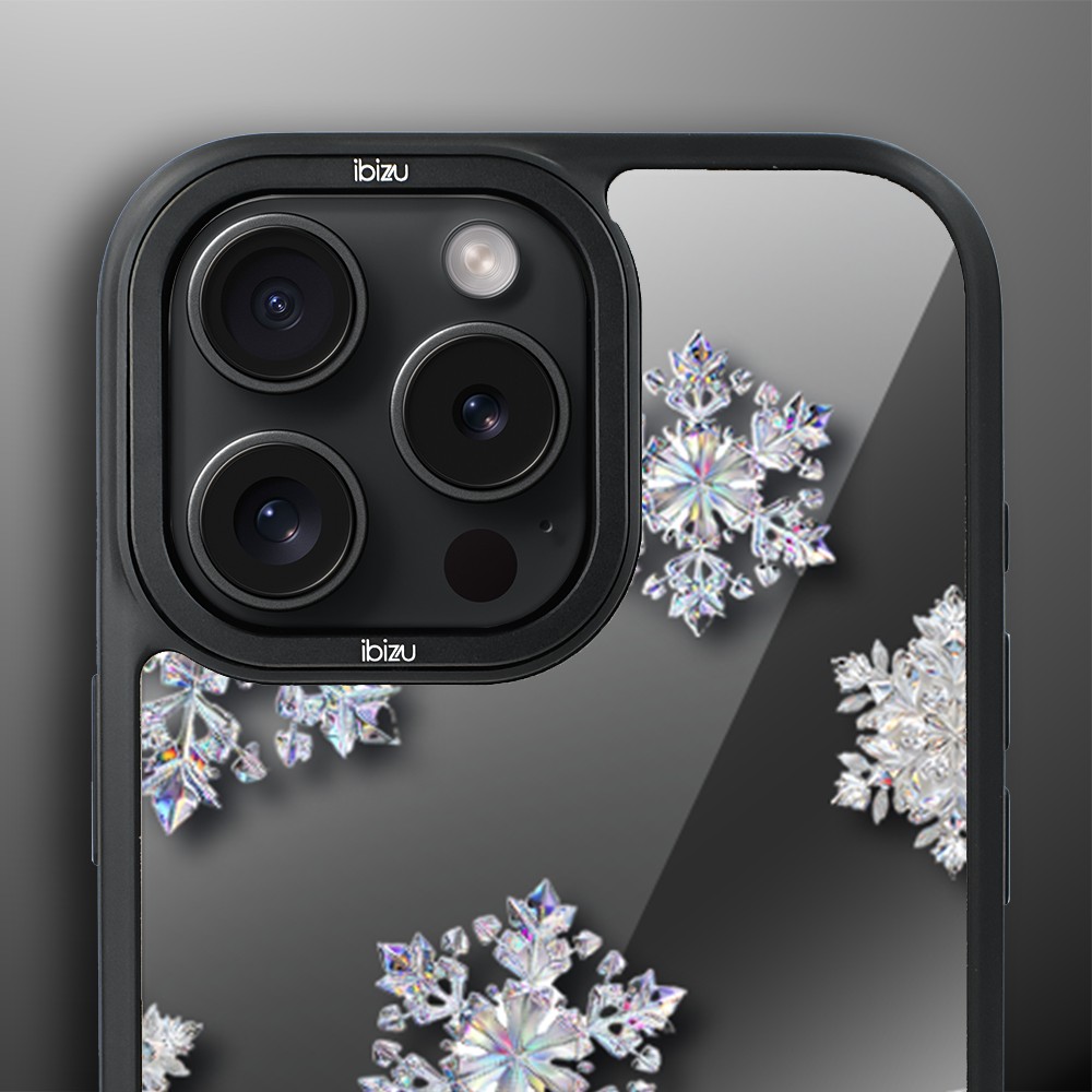 Etui do iPhone 15 Pro Max IBIZU DropGuard Matt z MagSafe, Zimowa magia, Królewskie płatki śniegu ip 15 pro-5