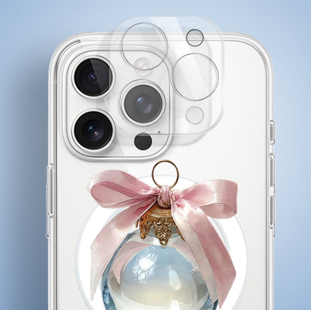 Etui do iPhone 15 Pro Max z MagSafe, Przytulne święta, Kryształowa bombka, przeźroczyste5