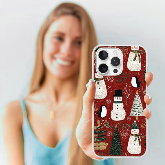 Etui do iPhone 15 Pro Max z MagSafe, Przytulne święta, Rustykalna świąteczna kraina4