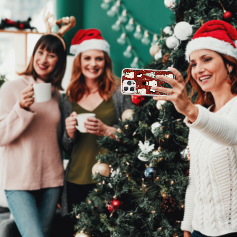 Etui do iPhone 15 Pro Max z MagSafe, Przytulne święta, Rustykalna świąteczna kraina6