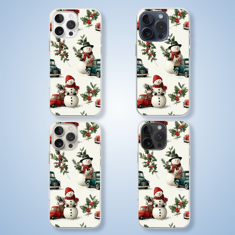 Etui do iPhone 15 Pro Max z MagSafe, Przytulne święta, Zimowe miasteczko2
